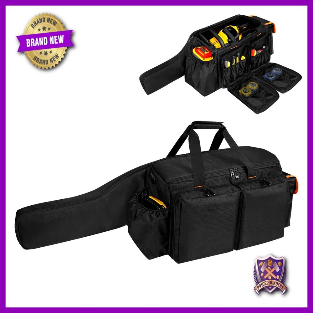 Chainsaw Storage Case Durable Water-Resistant Padded Organizer Tool Bag